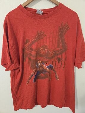 Vintage 2002 Spiderman The Movie Promo XL T Shirt USA Mens XL Delta